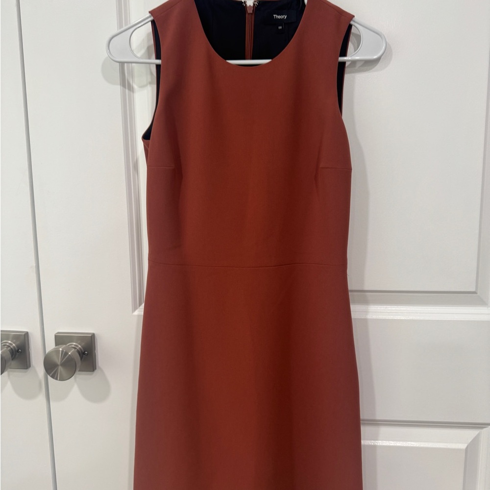 Theory Women's Red Clay Sleeveless Dress